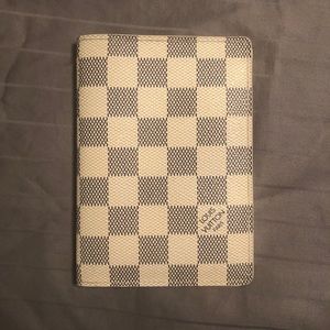 Authentic Louis Vuitton Damier Azur passport travel holder wallet